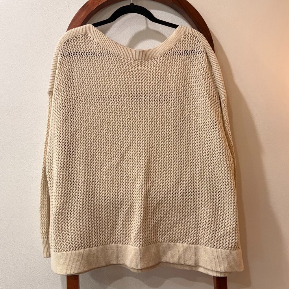 Old Navy beige crocheted sweater - size 3X